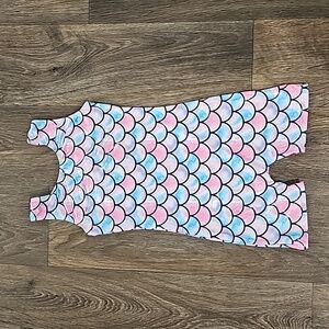 Girls shinmery mermaid biketard size 120
